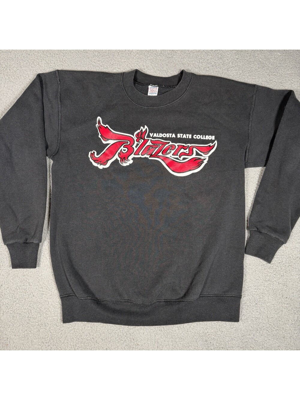 Vintage Soffe Black Logo Sweatshirt Mens XL Valdosta State Blazers Made In USA